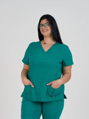 Ženska bluza Super Stretch – Zelena - BTS medicinske uniforme