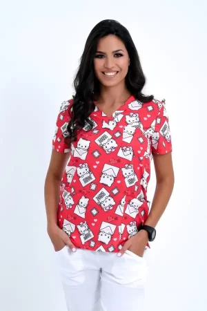 Ženska Bluza Print – Hello Kitty - BTS medicinske uniforme