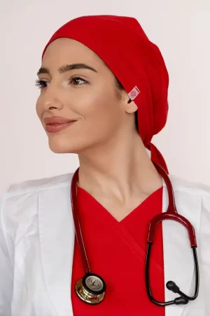 Jednobojne SuperStretch kapice - Crvene - BTS uniforme