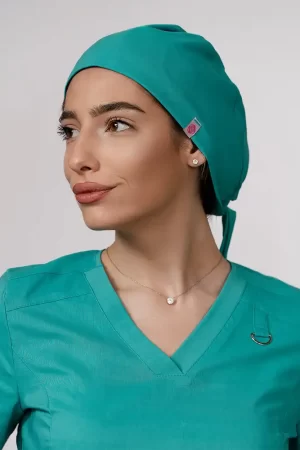 Jednobojne SuperStretch kapice – Azzurro Mint - BTS uniforme