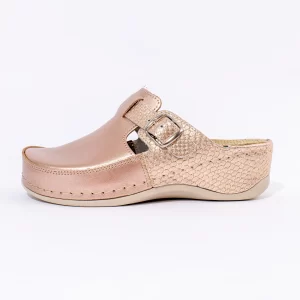 Bella ženske klompe – Metal roze