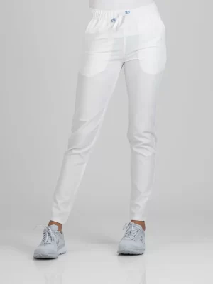 Ženske Pantalone Ella – Bijele - BTS medicinske uniforme
