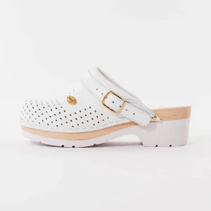 Muške Scholl klompe Supercomfort - Bijele