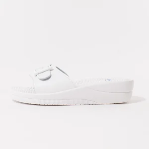 Ženske Scholl papuče New Massage - Bijele