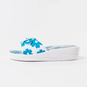 Ženske Scholl Papuče New Massage - Plave cvjetne