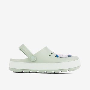 Niko ženske klompe - Pastelno zelena + Amuletz