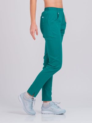 Ženske Super Stretch slim pantalone -  Zelena