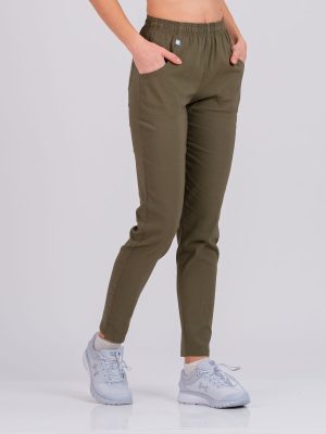 Ženske Super Stretch slim pantalone - Hunter Green